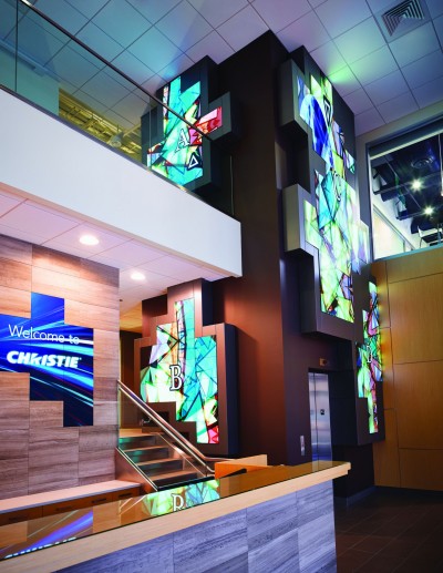 Christie new lobby digital signage display (for DSE press release)