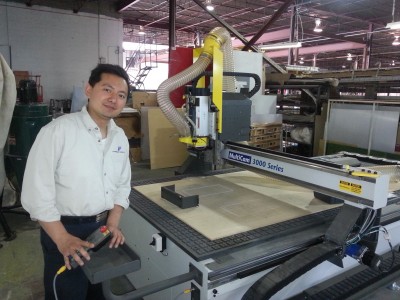 Pictured is Steven Qian, production co-ordinator for Forward Sign.