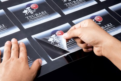 Beyond signage, white ink on clear media can commonly be found in product labelling and packaging.