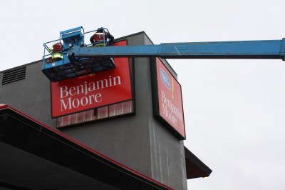 If there has been damage during the winter, it may be time to replace the entire sign face.