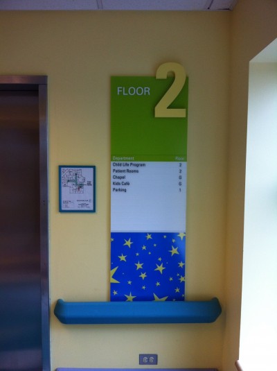 Signs should provide only enough information to move a visitor from one decision point to the next.