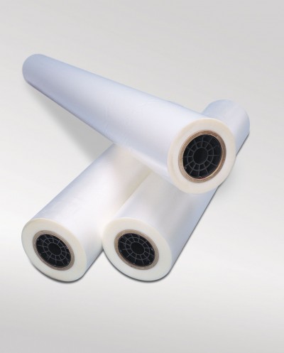 For thermal lamination, the roll material is usually polyester-based.