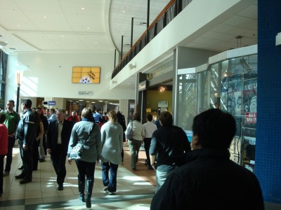 ECC’s bridgeway is traversed by more than 4.5 million pedestrians each year.