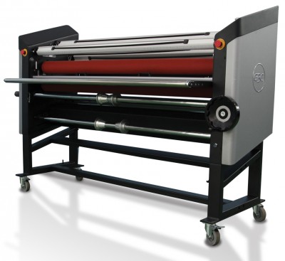 Heat-assist laminators work a lot like cold laminators, but add heat along the top roller to enhance the appearance of cold laminates.