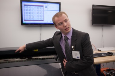 Pictured is Nikita Kuzmin, third-year GCM student at Ryerson University.