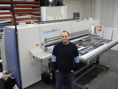 Pictured is Jean-Philippe Laliberté, printing and pre-press operator, Belitec.