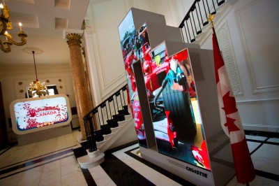 Christie Entero LED Display at Canada Olympic House - London