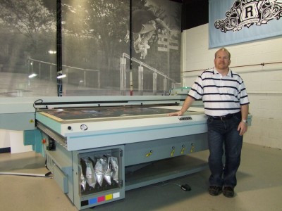 Pictured is Rob Press, owner of Signage Source