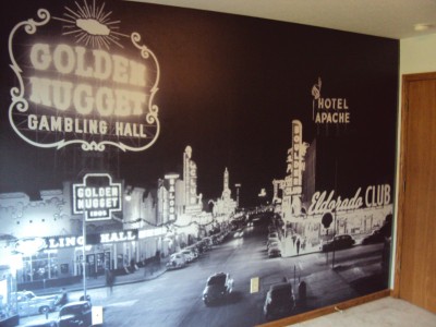Fabric-based media can also now be printed with wide-format wall mural graphics.