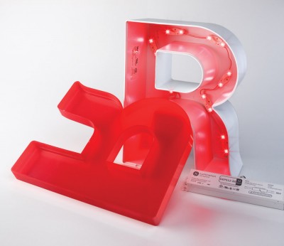 The sign cans for face-lit letters can be made of plastic or metal.