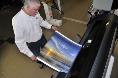 In the past, many printing companies used wide-format presses only to create proofs.