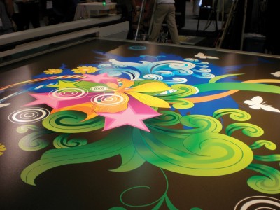 In-line white ink can be helpful when printing images on clear substrates, such as window graphics.