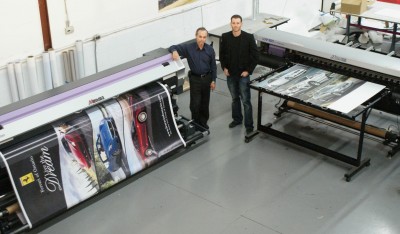Pictured left to right are Arie and Tal Kasimov, owners of Vinyl Xpress.