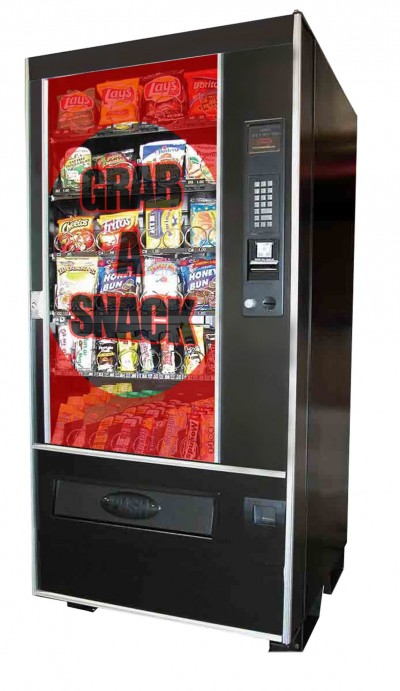 One of the first applications of translucent digital signage has been in vending machines.
