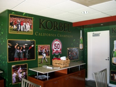 Some corporate offices are now being branded with full wall wraps.