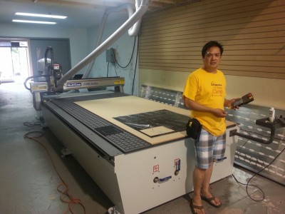 Pictured is Wayne Huang, owner of Wayne Signs.