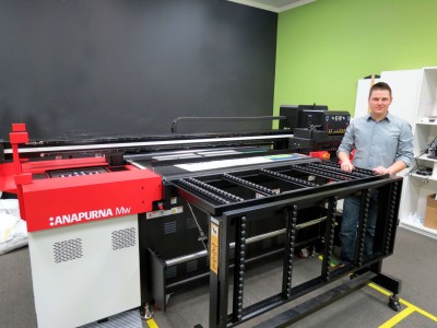 Pictured is Jamie Maclellan, graphic design co-ordinator for CleanRiver Recycling Solutions.