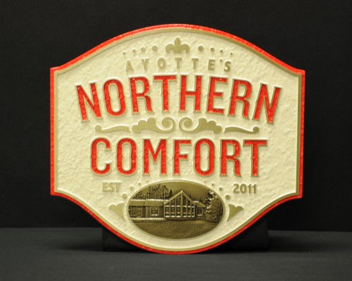 The signs can also be decorated with corporate colours.