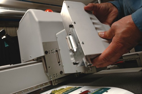 An automated finishing table can cut, rout and crease or score the substrate.