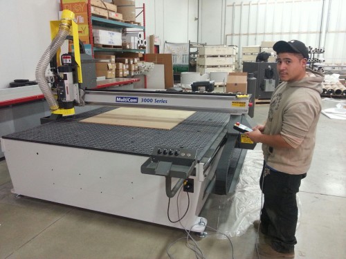 Pictured is Israel Sarmain, CNC operator.