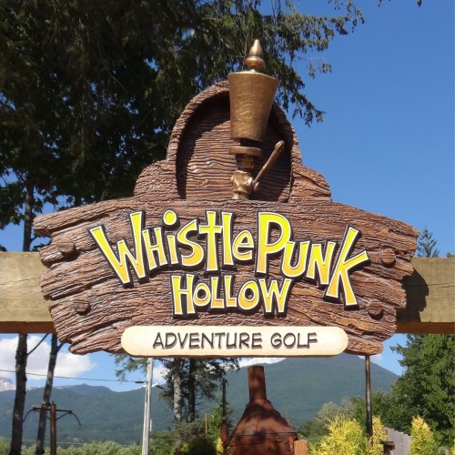 7 whistlepunk hollow entrance sign
