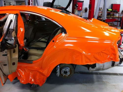 Some installers will take a car apart, so they can wrap each component individually.