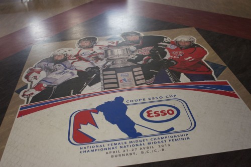 Themed floor graphics were finished with a protective laminate.