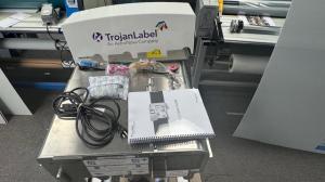 Trojanlabel tabletop press label printer, model t2 photo.