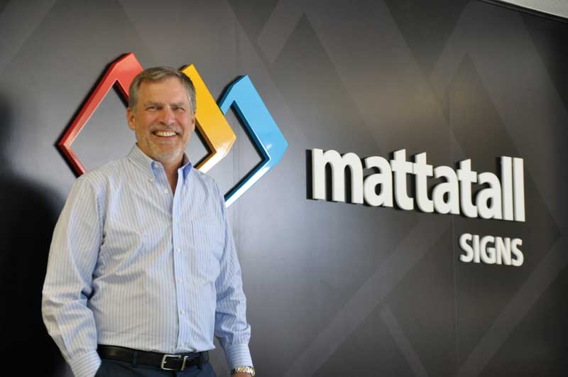Photos courtesy Mattatall Signs Robert E. Mattatall, founder, president and CEO, of Mattatall Signs in Dartmouth, N.S.