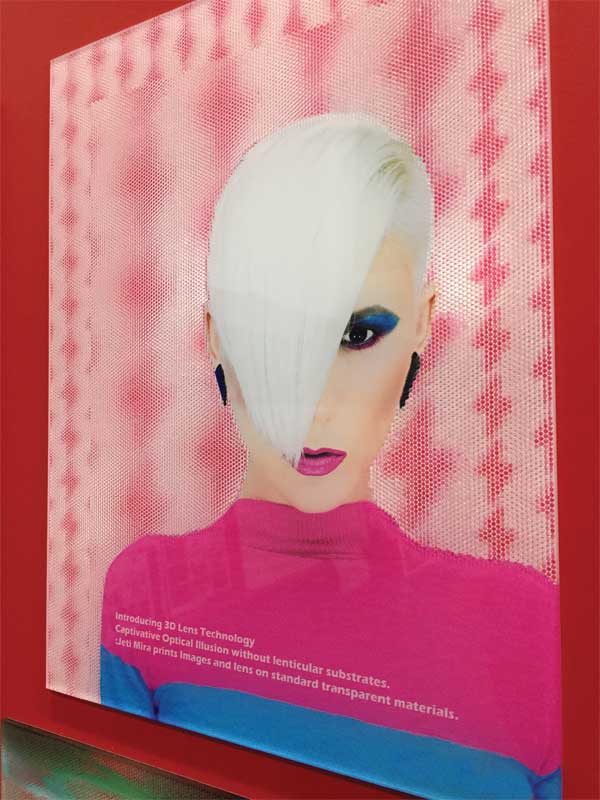 Depositing inks and varnishes in multiple layers can simulate a lenticular effect.