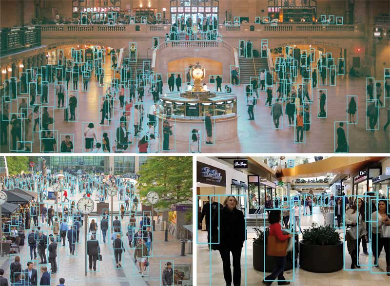 Images courtesy AdMobilize Analytics can be collected for large crowds in busy environments.