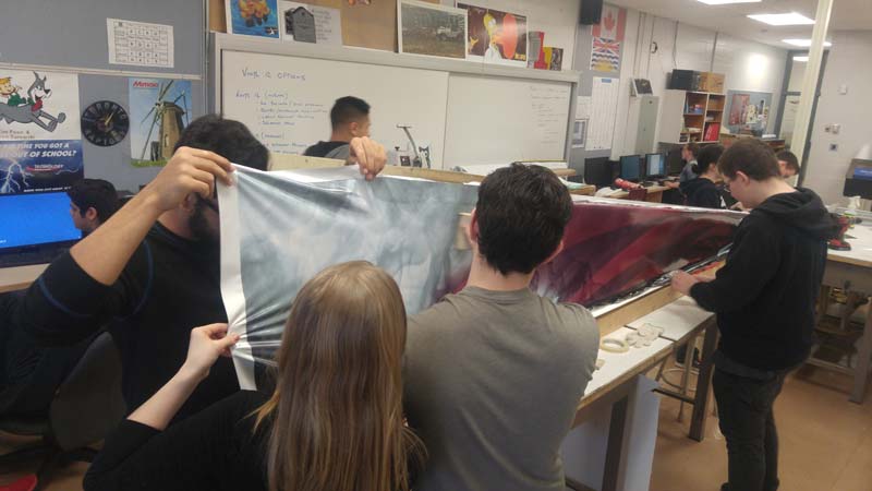 Photo courtesy David Liversidge Sign Manufacturing Day invites students across Canada and the U.S. to visit and tour sign companies in their area.