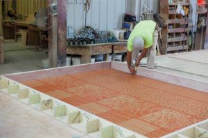 Creating a precast graphic concrete wall