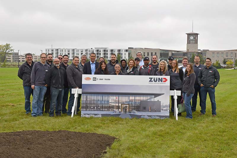 Distribution company Zund America has begun construction on its new North American headquarters.