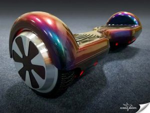 Vehicle Wraps Inc., used vinyl to give a hoverboard a shade-shifting look.