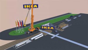 3D visualization of the installation layout
