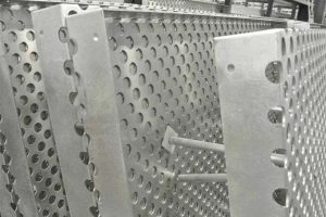 Perforated faces ready for paint.