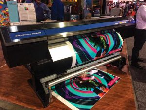 Photo courtesy Samantha Ashenhurst Posters and indoor signs are the most common applications for wide-format digital printers, followed by window graphics and outdoor signs.