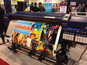 Photo courtesy Samantha Ashenhurst Soft signage is evolving into a range of applications and continues to grow with a variety of ink sets, including UV, aqueous, dye sublimation and disperse, and latex methods.