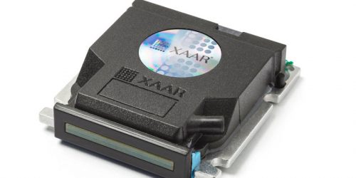 Photo courtesy Xaar Inkjet technology company Xaar is celebrating the 20<sup>th</sup> nniversary of its 128 printhead.