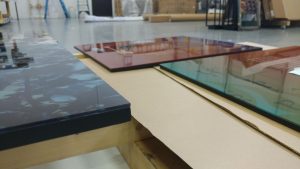 Tests were performed to check if the prints fit within wooden slabs of the same thickness.