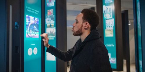 Photo courtesy Griffin 360 RealMotion servers provide power to immersive interactive exhibits at The Statue of Liberty Museum.