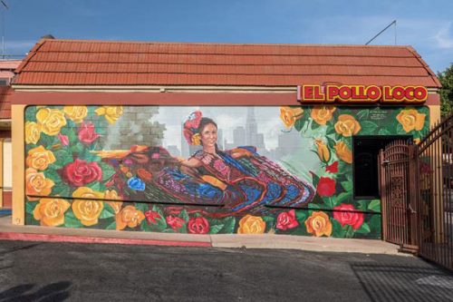 El Pollo Loco Inc., has completed its dynamic new mural in Los Angeles.