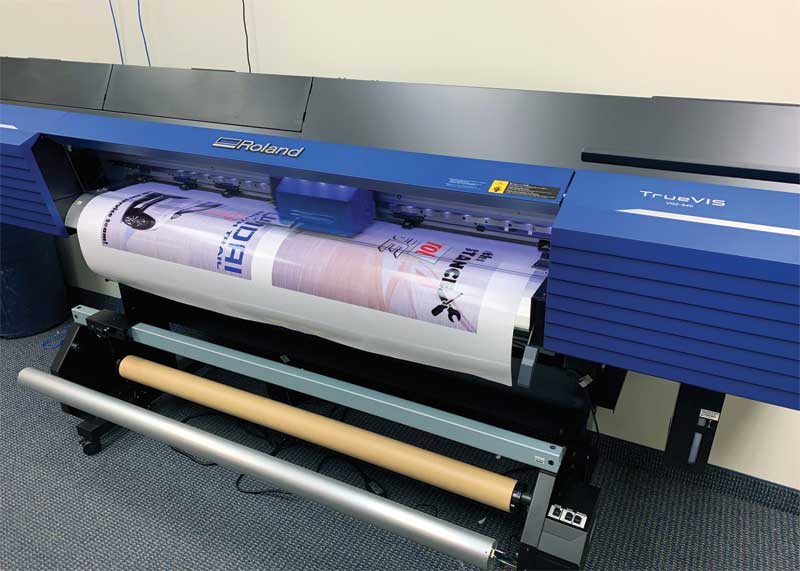 Photos courtesy Lygas Co. Tyler Lygas decided to buy a Roland wide-format printer/cutter to expand his offerings.