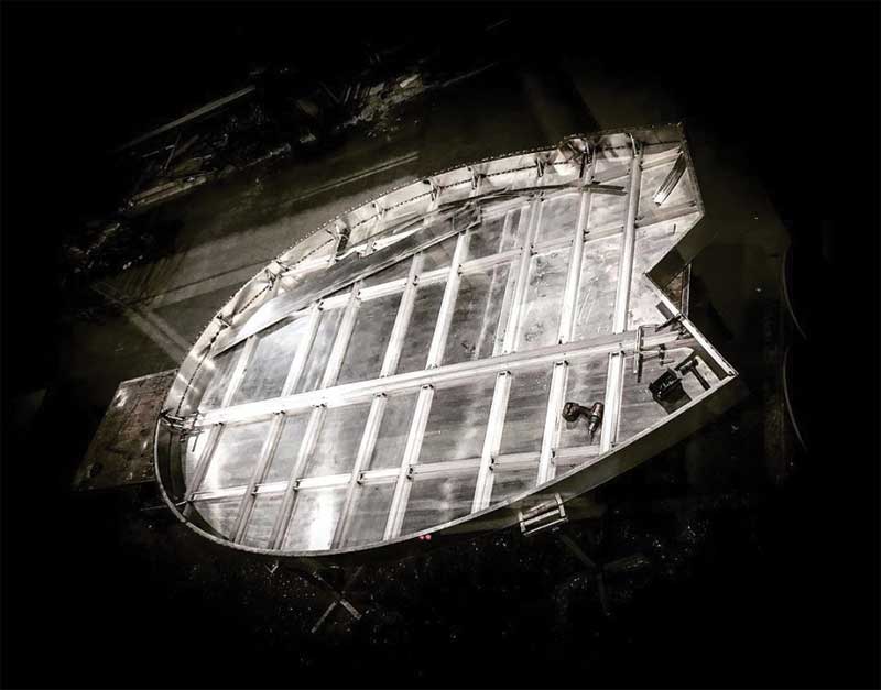 Once the structure is complete, it is ready to be painted. Once the structure is complete, it is ready to be painted.