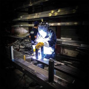 The design is reviewed internally at the production level followed by preliminary fabrication on the sign’s skeletal framework. The design is reviewed internally at the production level followed by preliminary fabrication on the sign’s skeletal framework.
