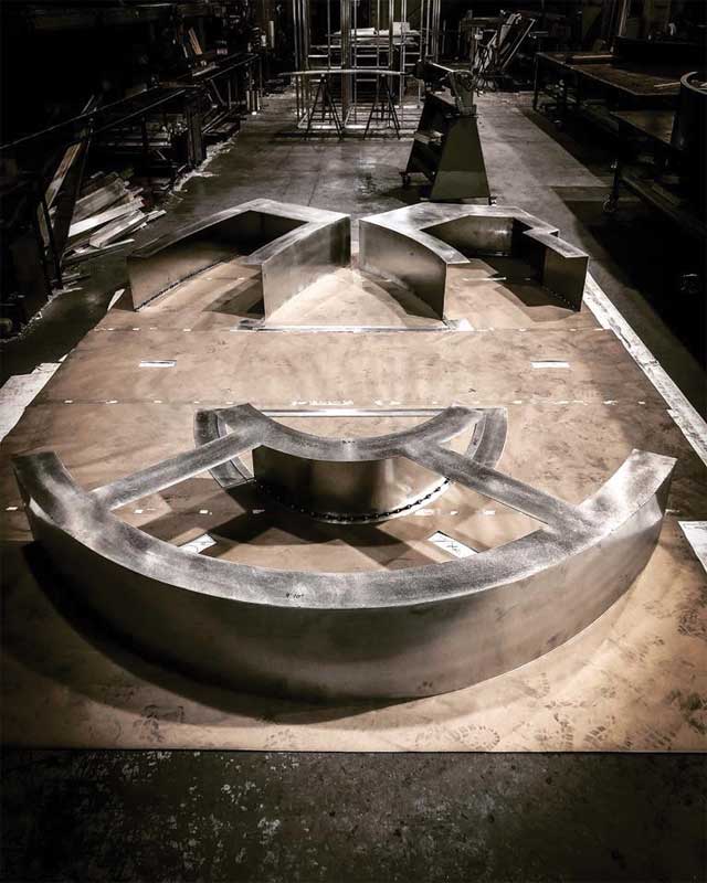 The logo begins to take shape. The logo begins to take shape.