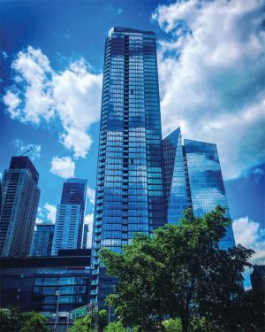 The Montreal Canadiens sign is successfully installed 54 stories high in downtown Montreal. The Montreal Canadiens sign is successfully installed 54 stories high in downtown Montreal.