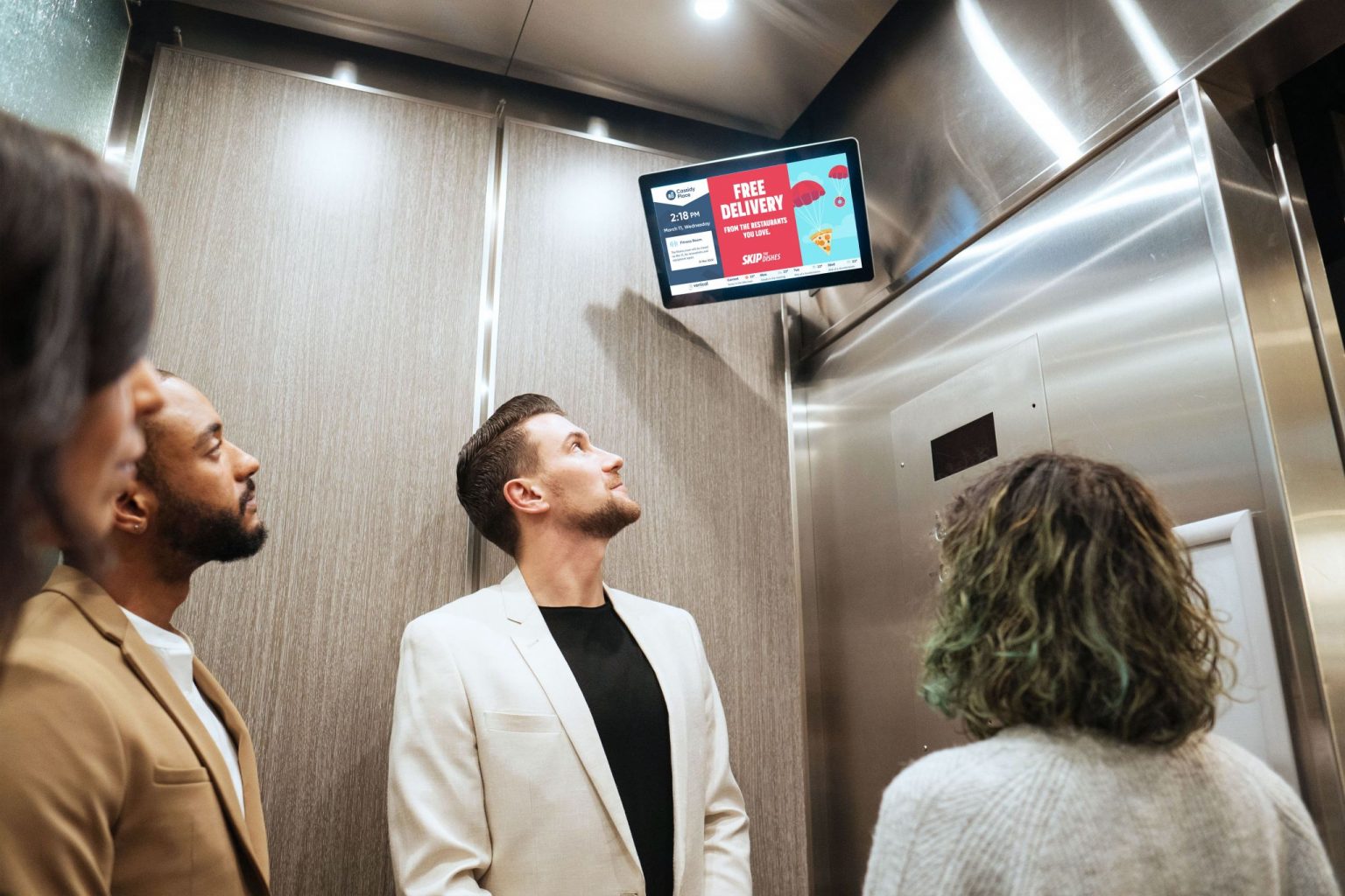 AIpowered elevator ad screen network joins DPAA Sign Media