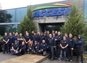 Photo courtesy Access Signs Sign Company of the Year: Access Signs